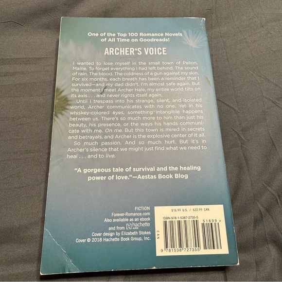 Archer’s Voice by Mia Sheridan Love Story Book BookTok - Picture 2 of 6
